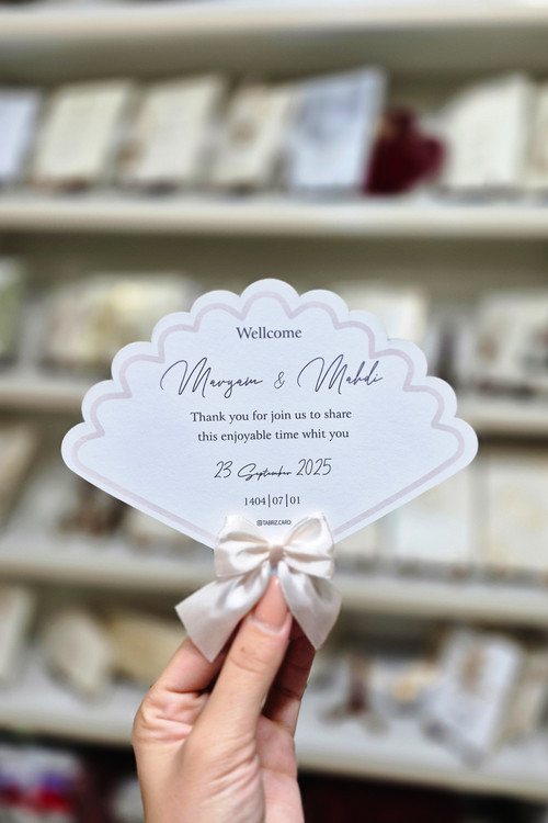 ولکام کارت عروسی خاص طرح صدف