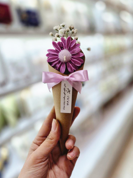 یادبود عروسی شمع گل بابونه